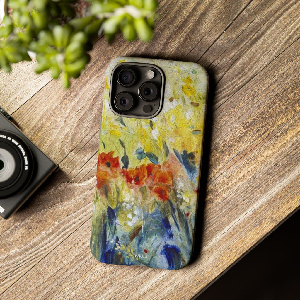 Floral Watercolor Phone Case — Yellow Garden Tough Cases