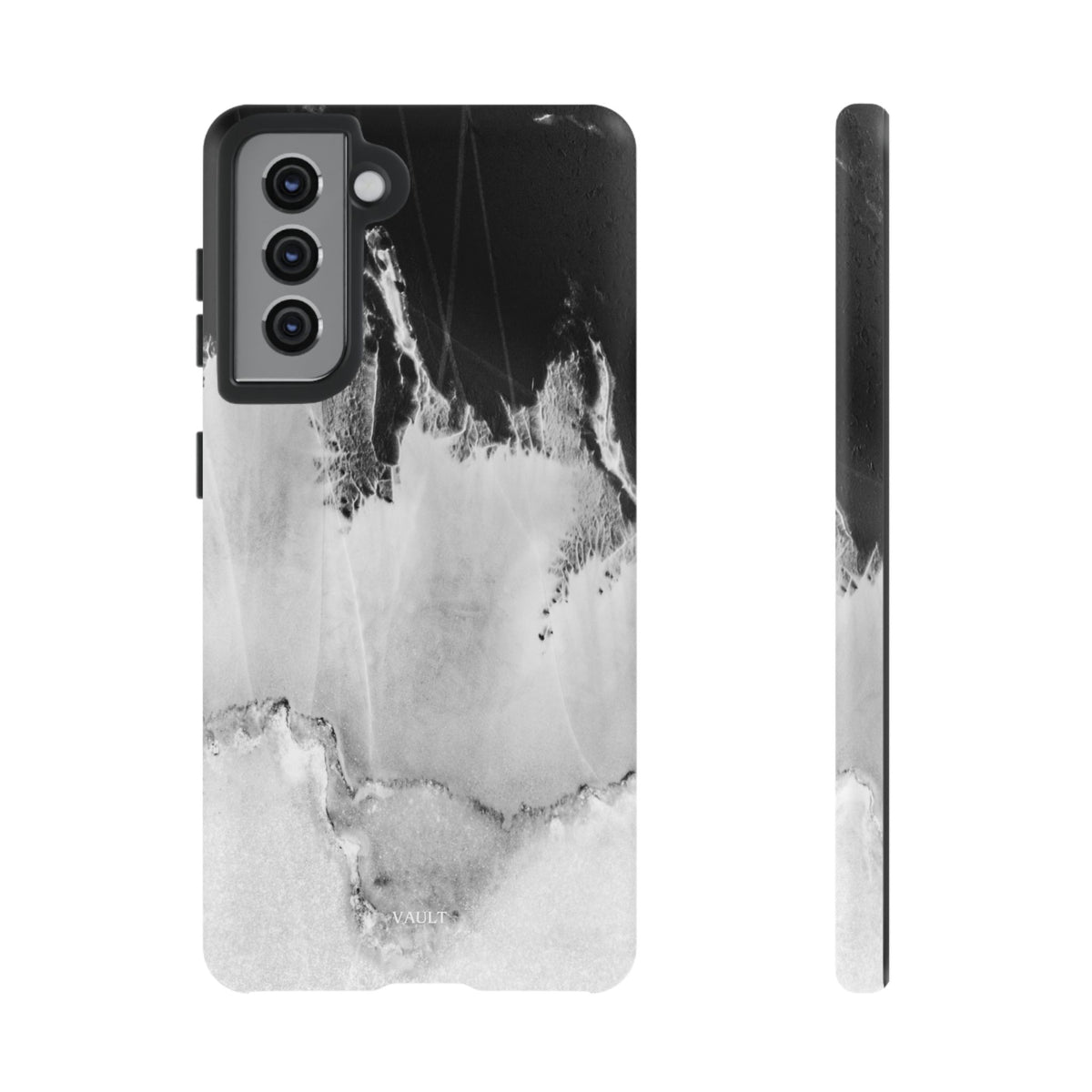 Marble Ink Tough Case — Black & White Abstract Phone Cover