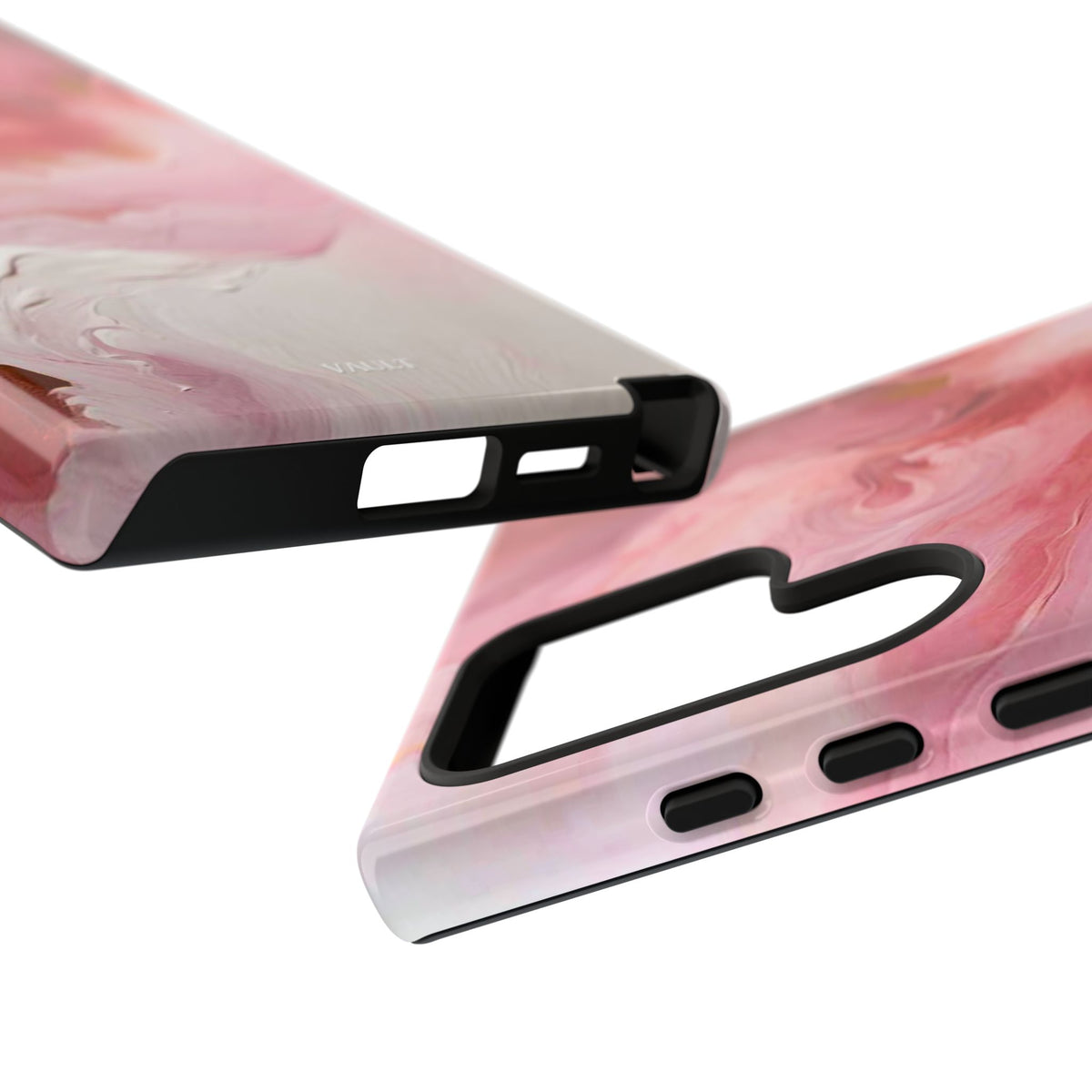 Pink Marble Tough Phone Case — Protective Artistic Phone Cover