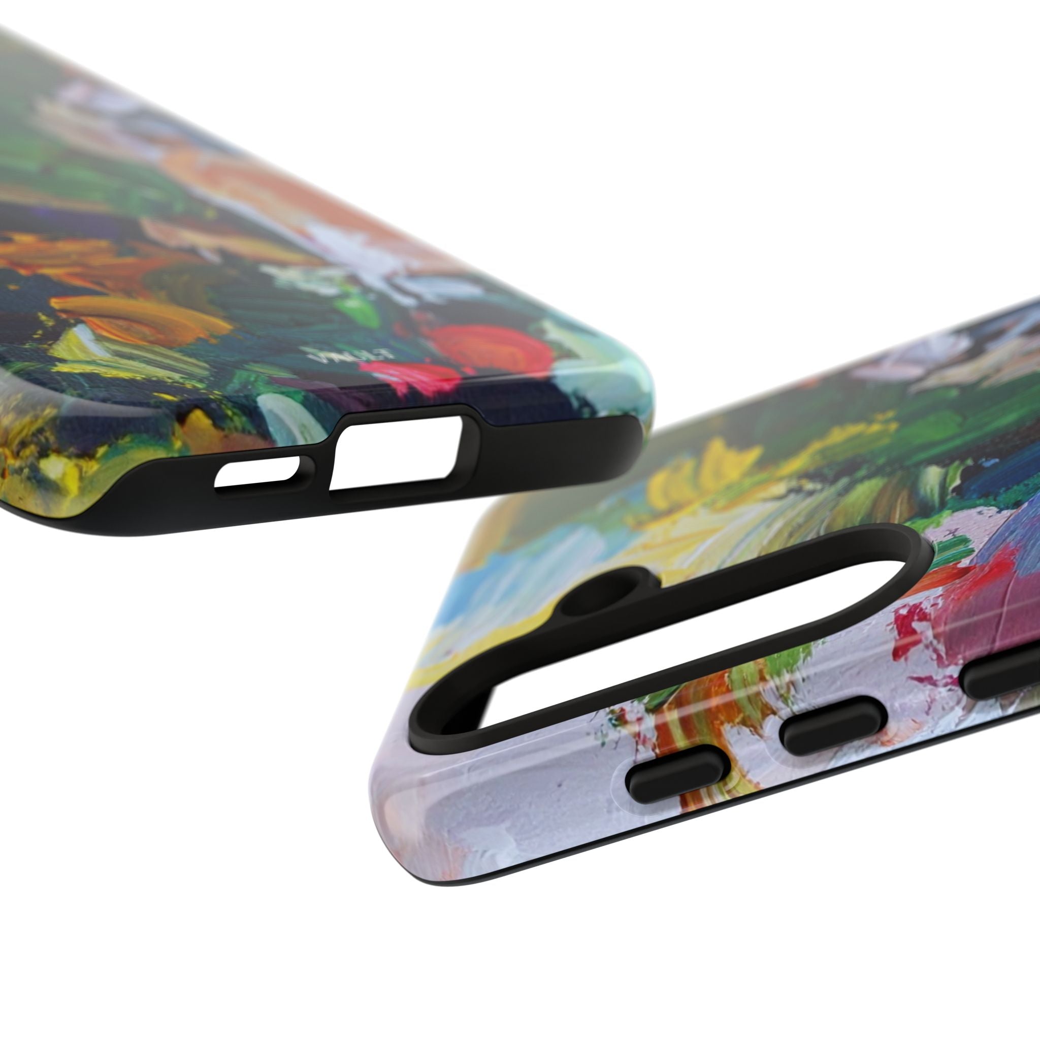 Abstract Paint Brushstroke Phone Case — Colorful Artistic Tough Case