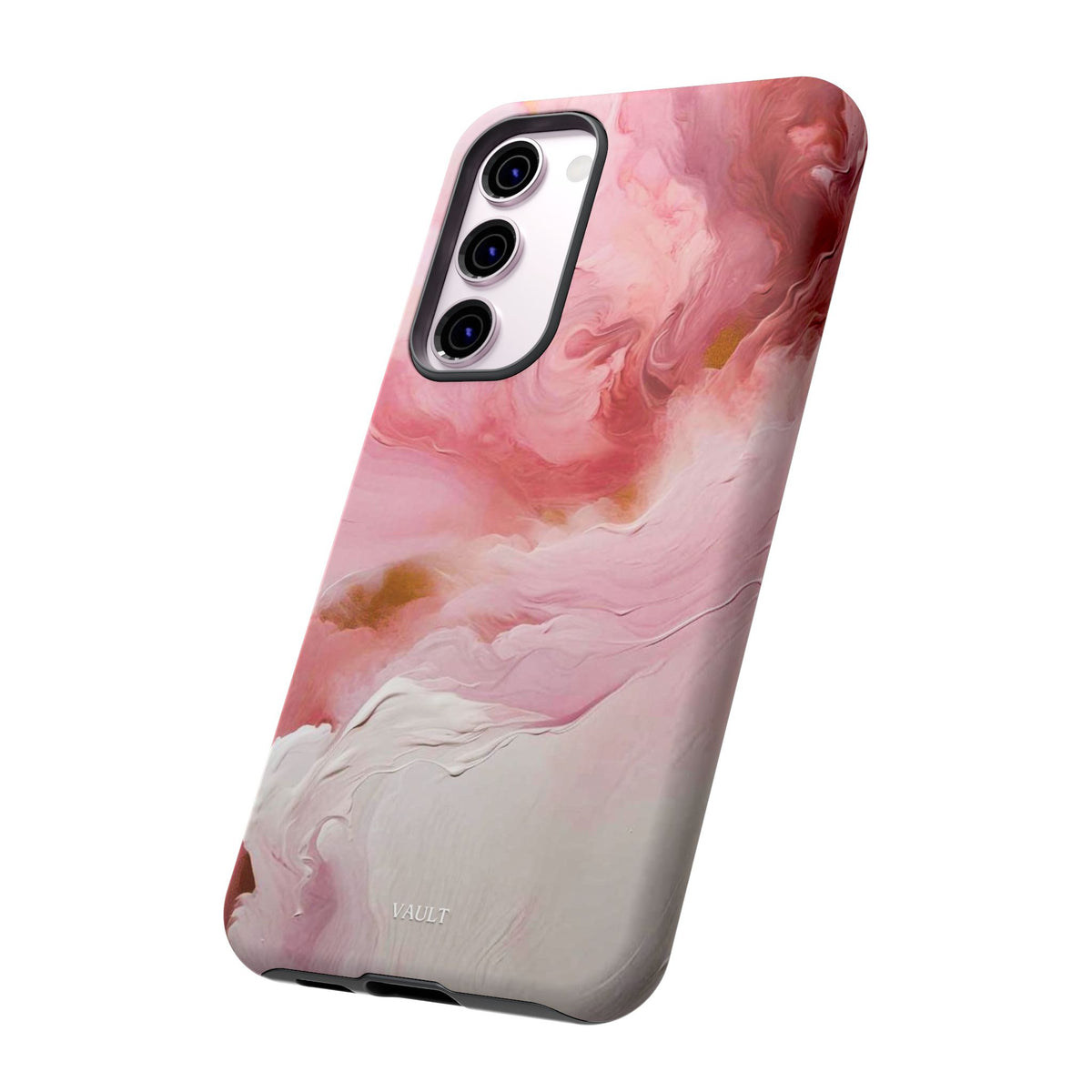 Pink Marble Tough Phone Case — Protective Artistic Phone Cover