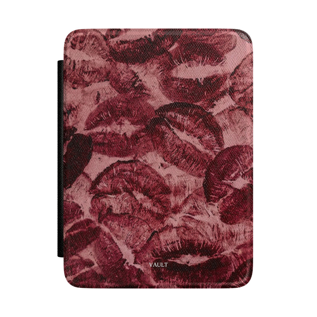 Kindle Case - Romantic Burgundy Kiss Print Protective Cover