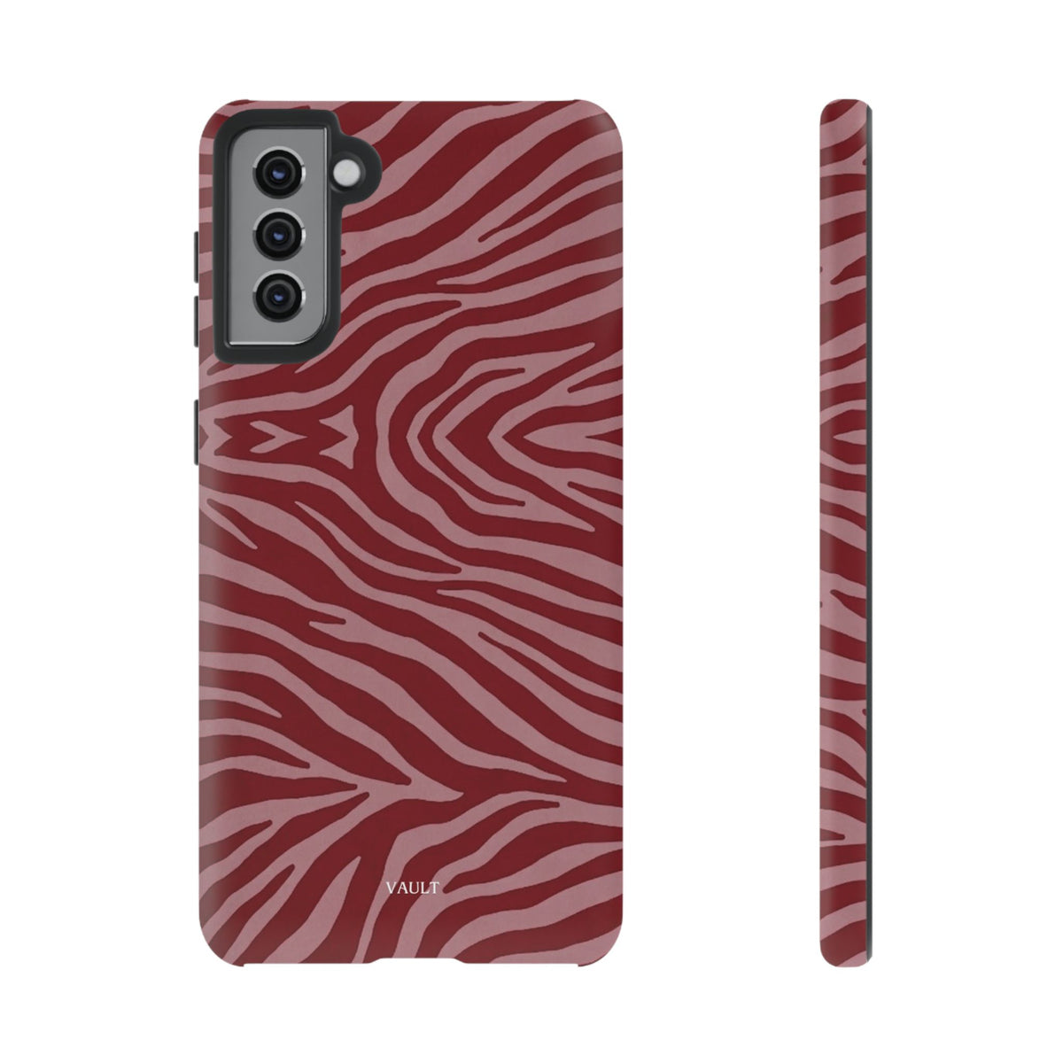Red Zebra Print Tough Phone Case