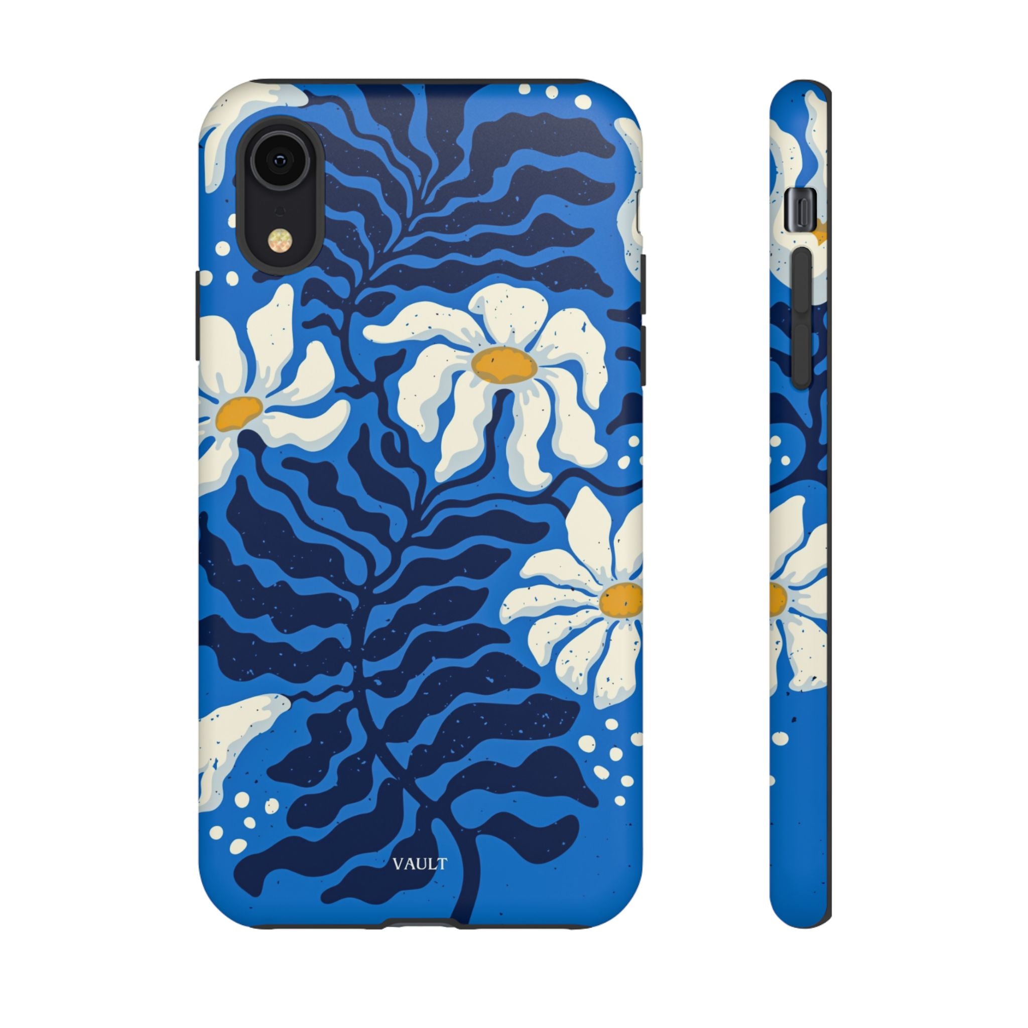 Blue Daisy Tough Phone Case — Floral Protective Phone Cover