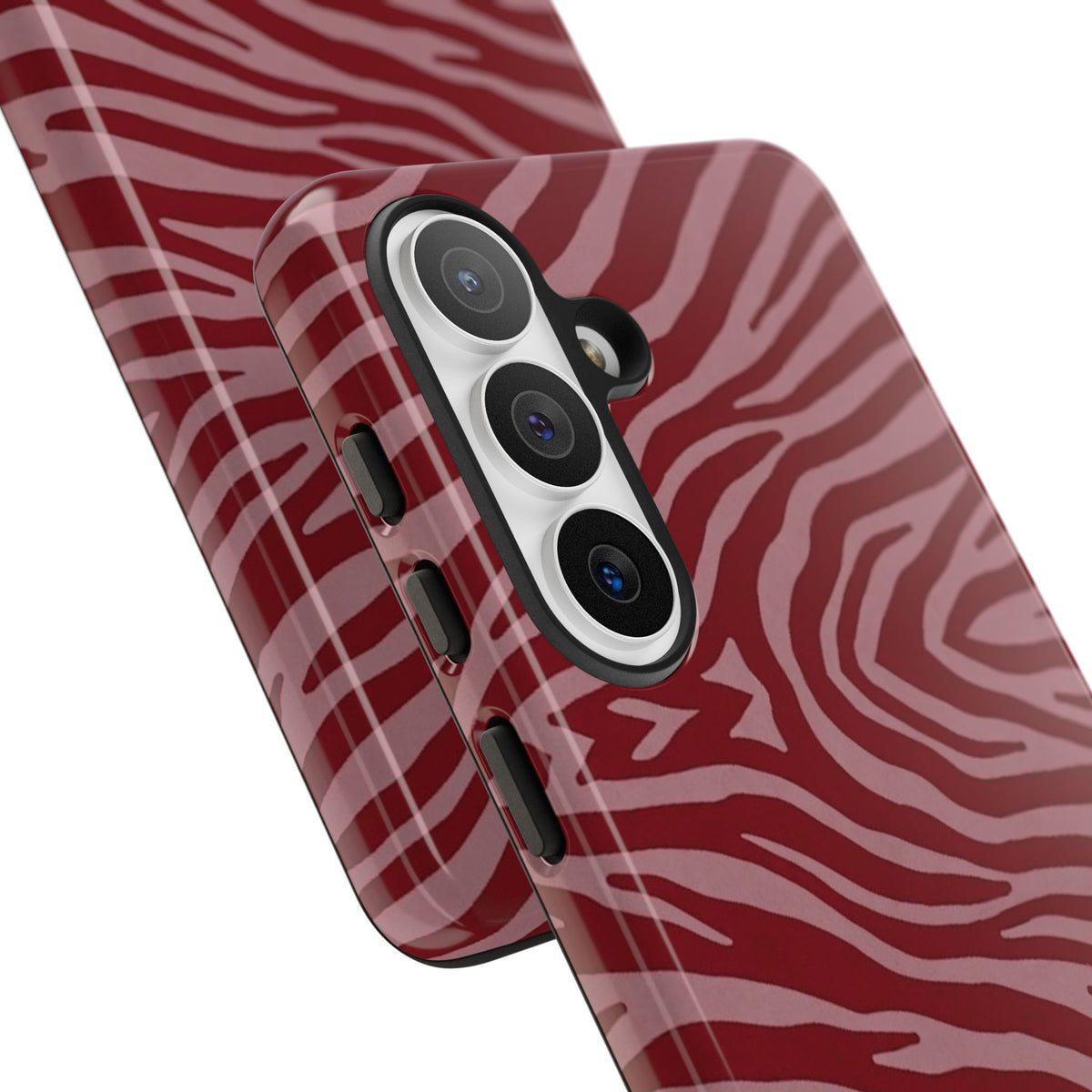 Red Zebra Print Tough Phone Case