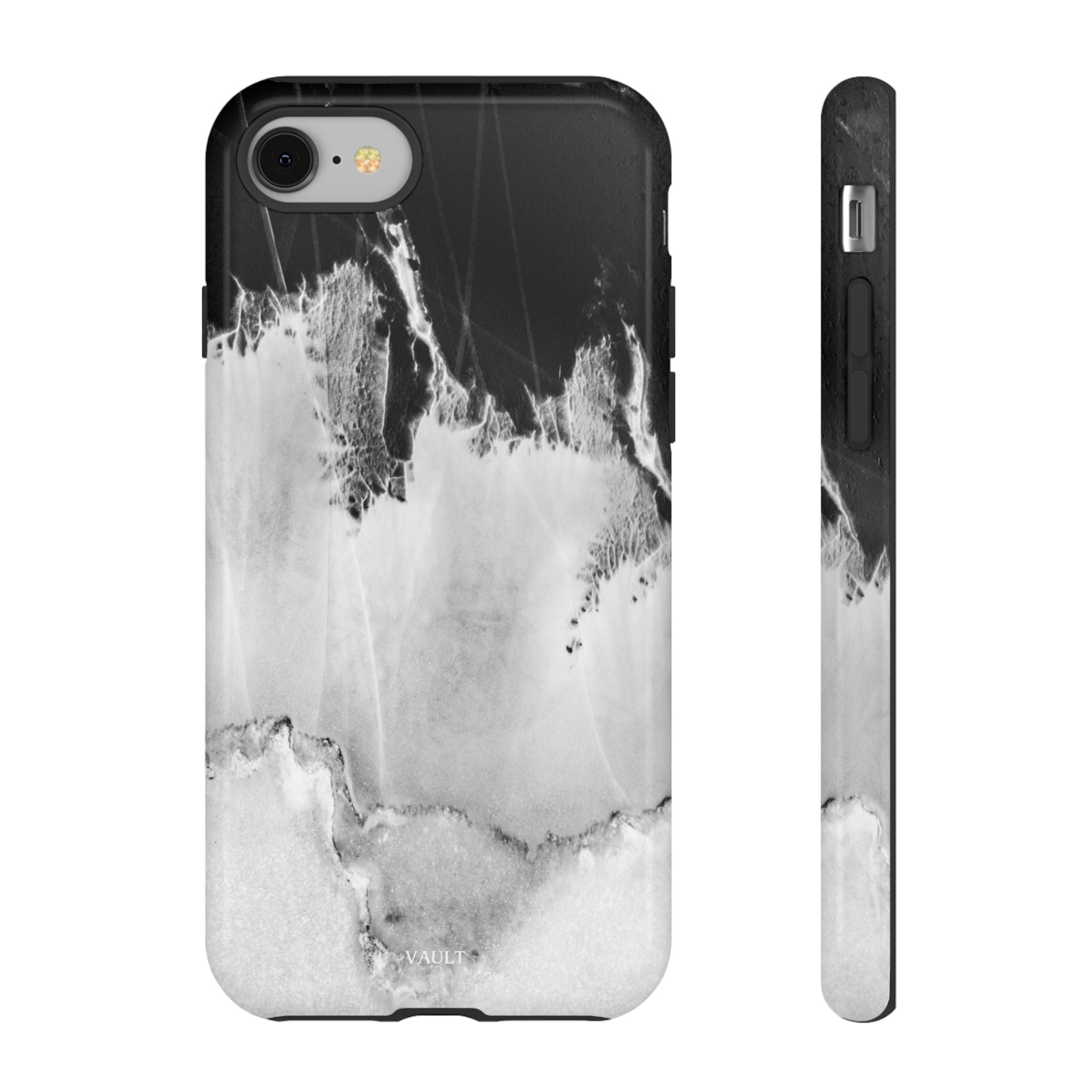 Marble Ink Tough Case — Black & White Abstract Phone Cover