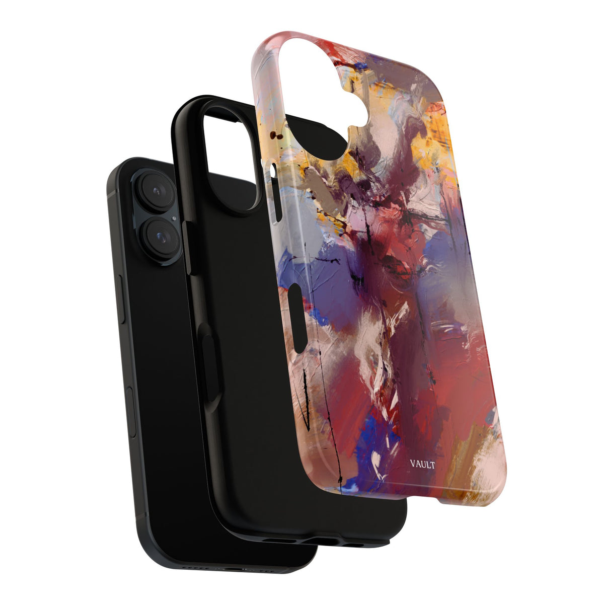 Abstract Brushstroke Tough Phone Case — Colorful Protective iPhone Cover