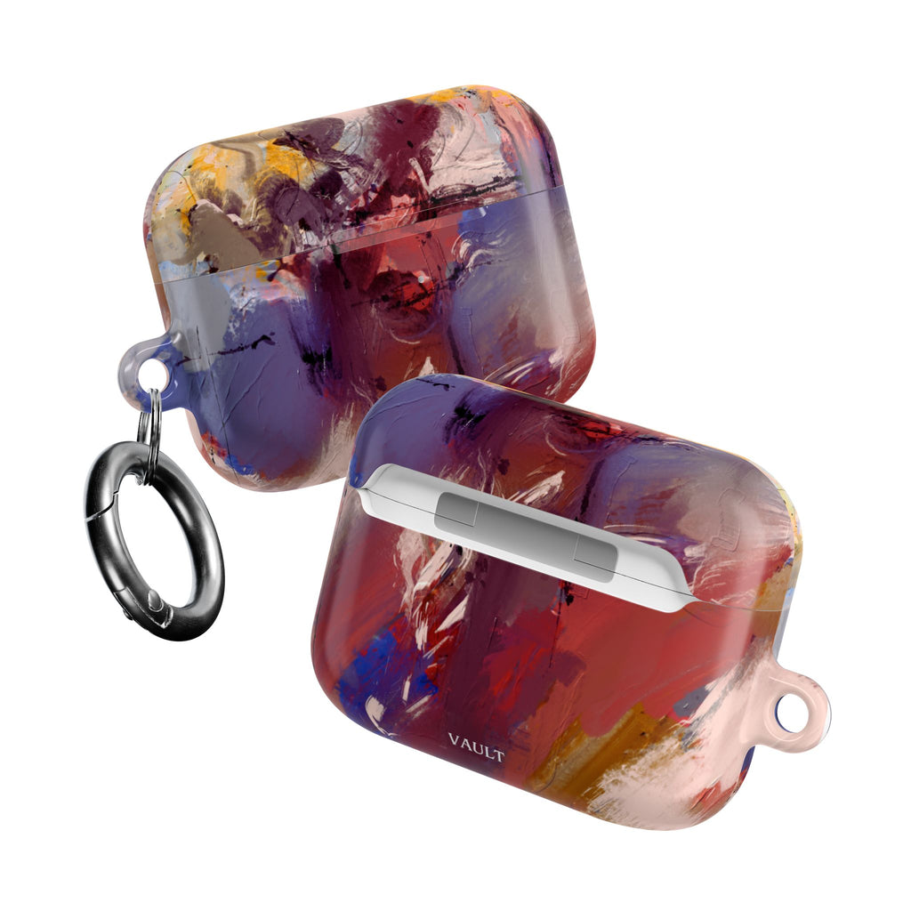 Abstract Paint Splash AirPod Case — Colorful Artistic Protective Cover
