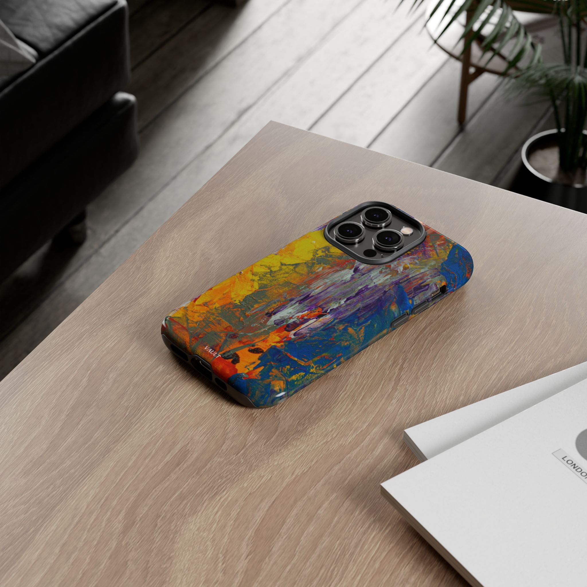Abstract Color Splash Phone Case — Vibrant Artistic Protective Cover