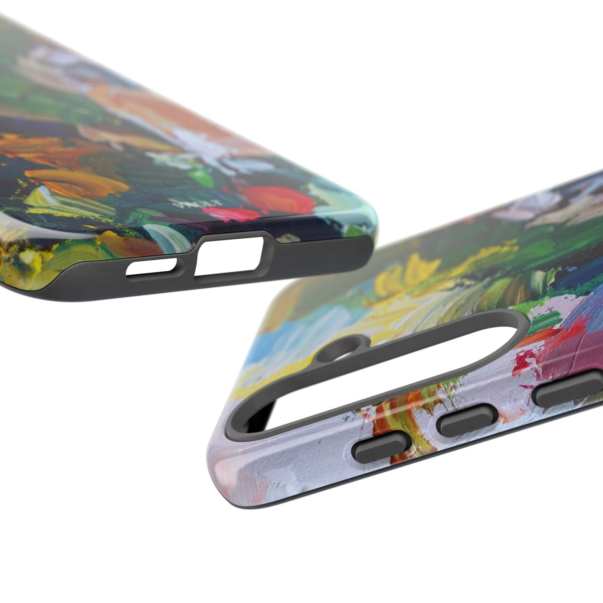 Abstract Paint Brushstroke Phone Case — Colorful Artistic Tough Case