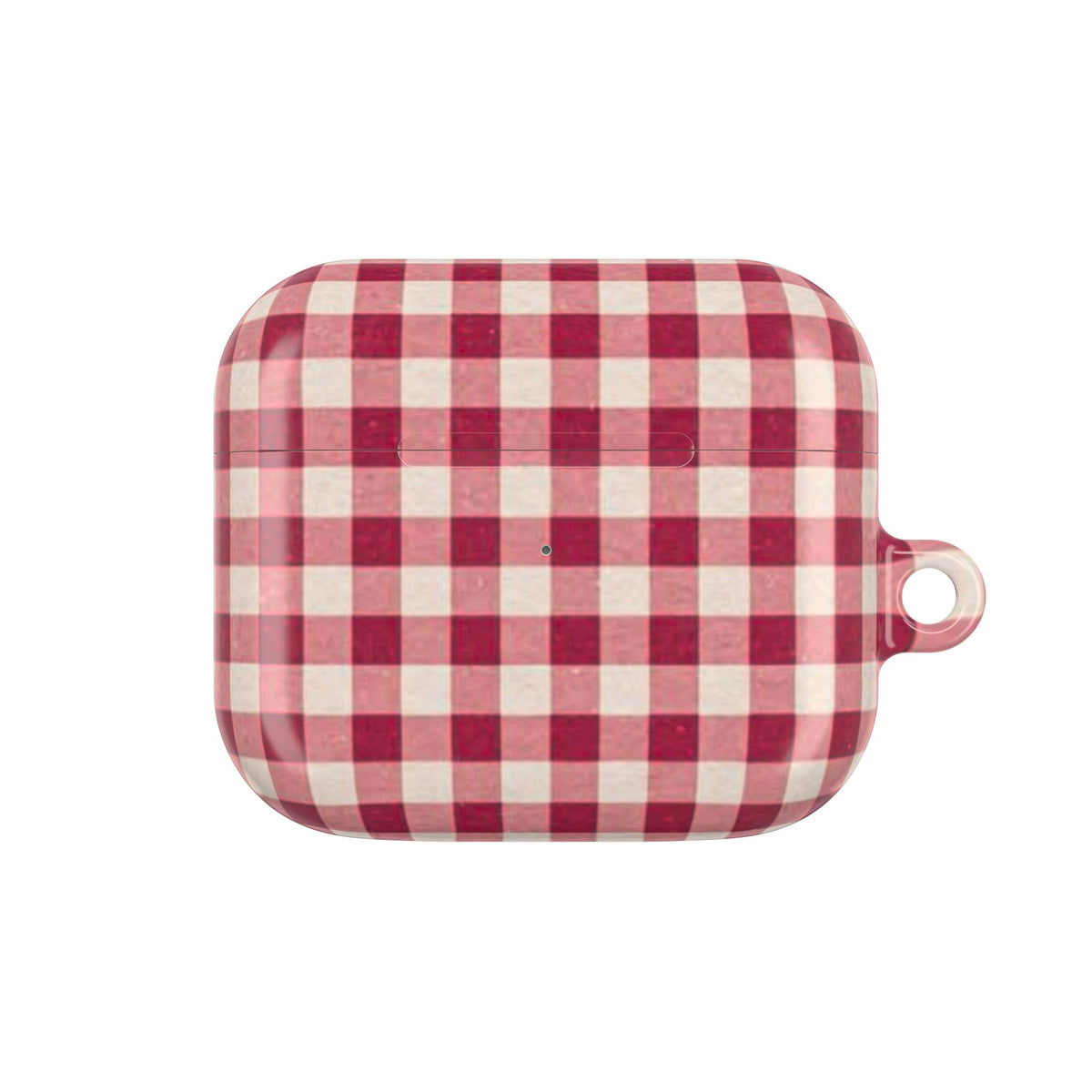 Plaid AirPod Case — Red Buffalo Check Protective Cover