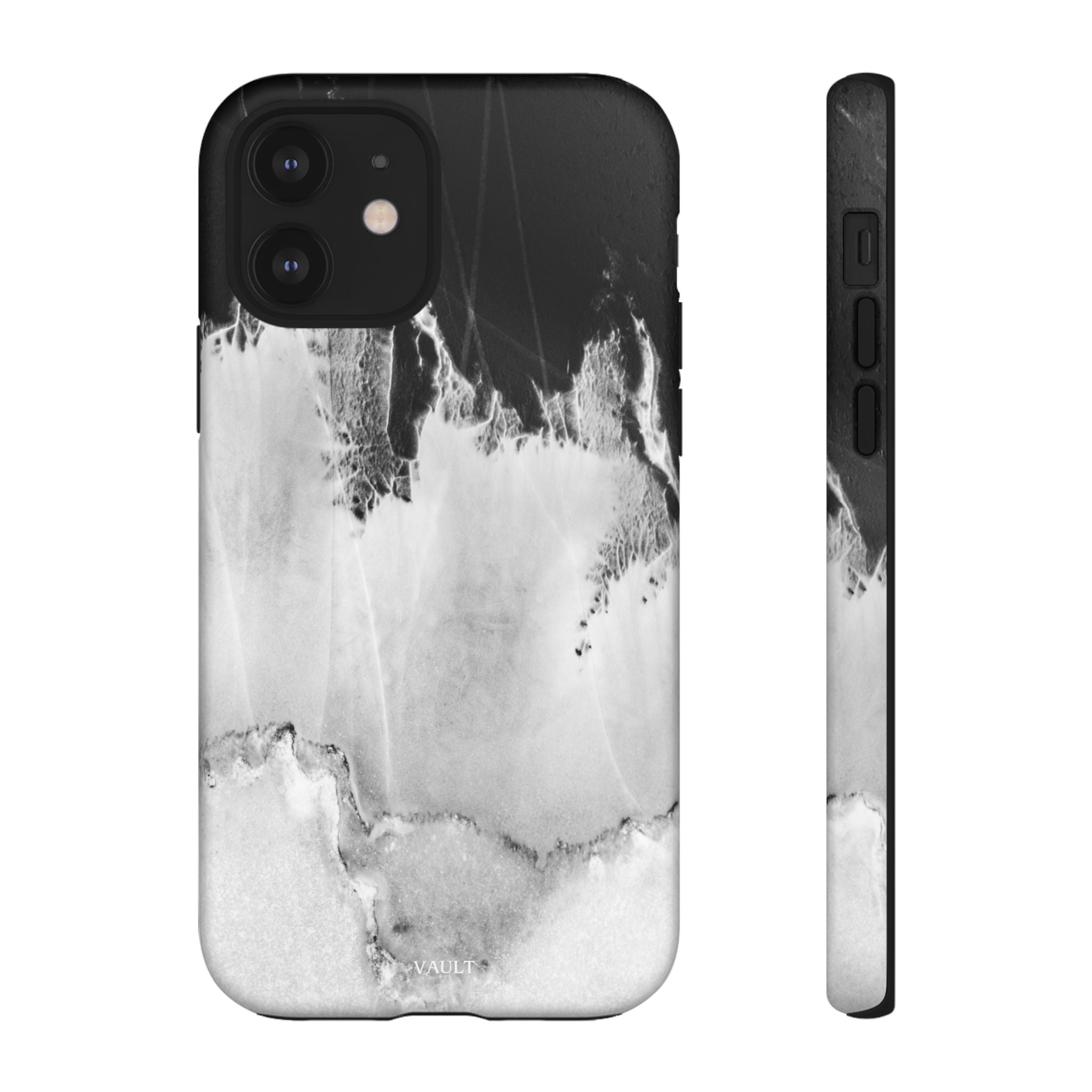 Marble Ink Tough Case — Black & White Abstract Phone Cover