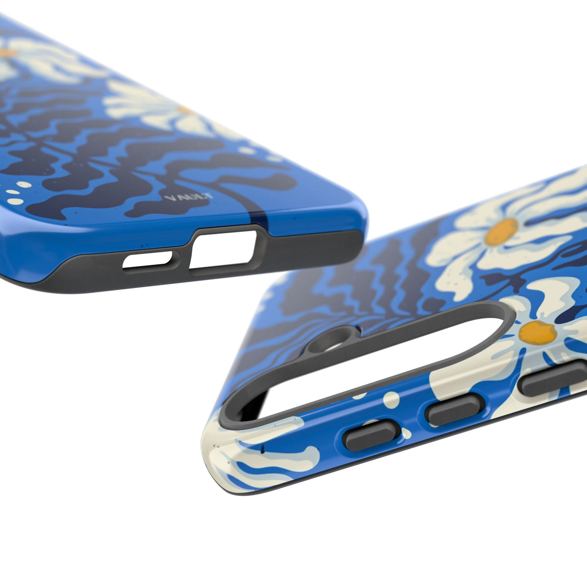 Blue Daisy Tough Phone Case — Floral Protective Phone Cover