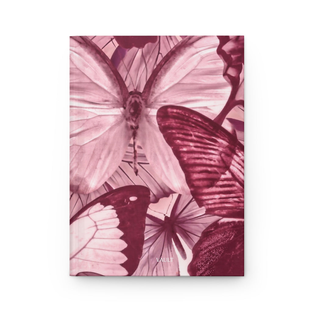 Butterfly Garden Hardcover Journal — Rose Botanical Notebook for Writing & Gratitude
