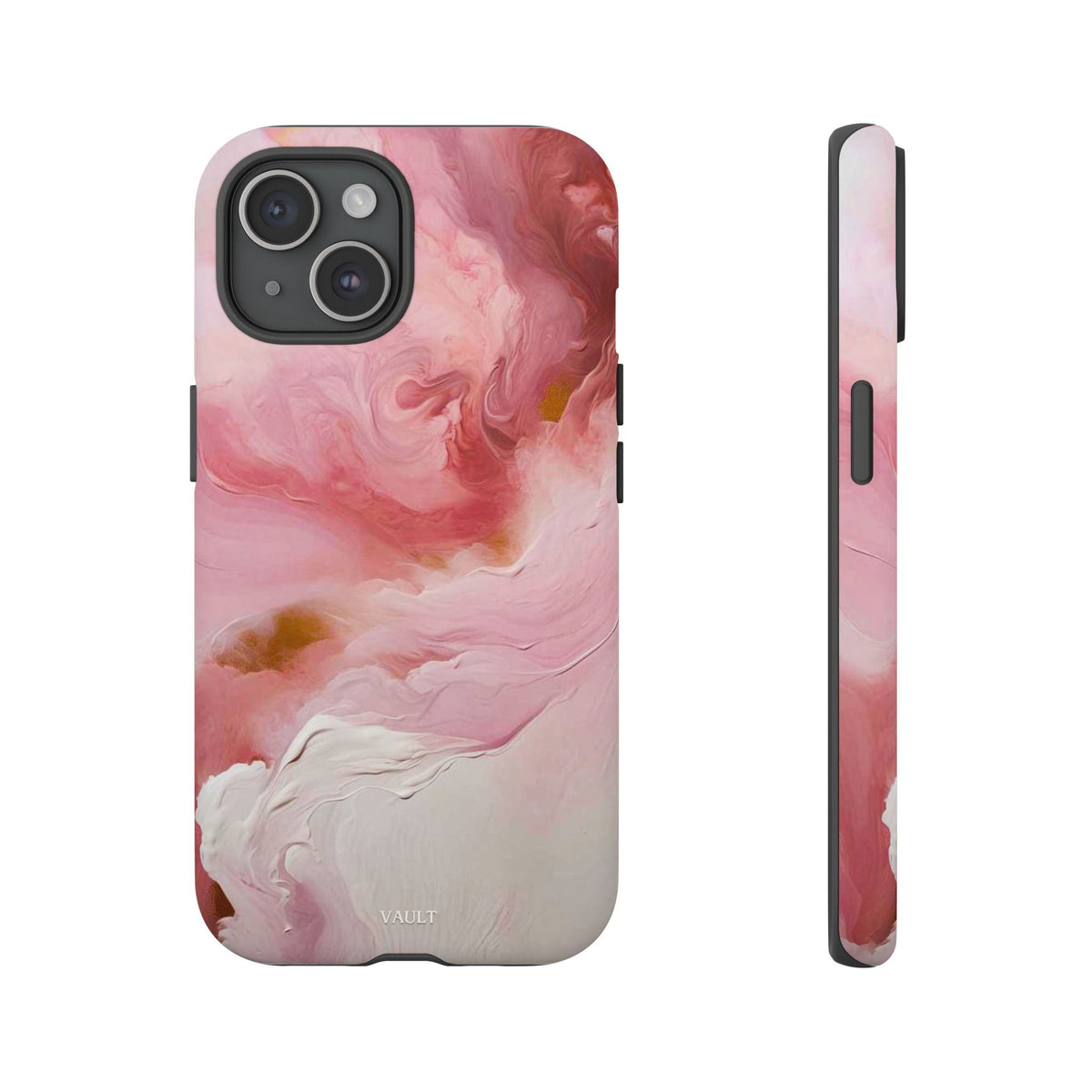 Pink Marble Tough Phone Case — Protective Artistic Phone Cover