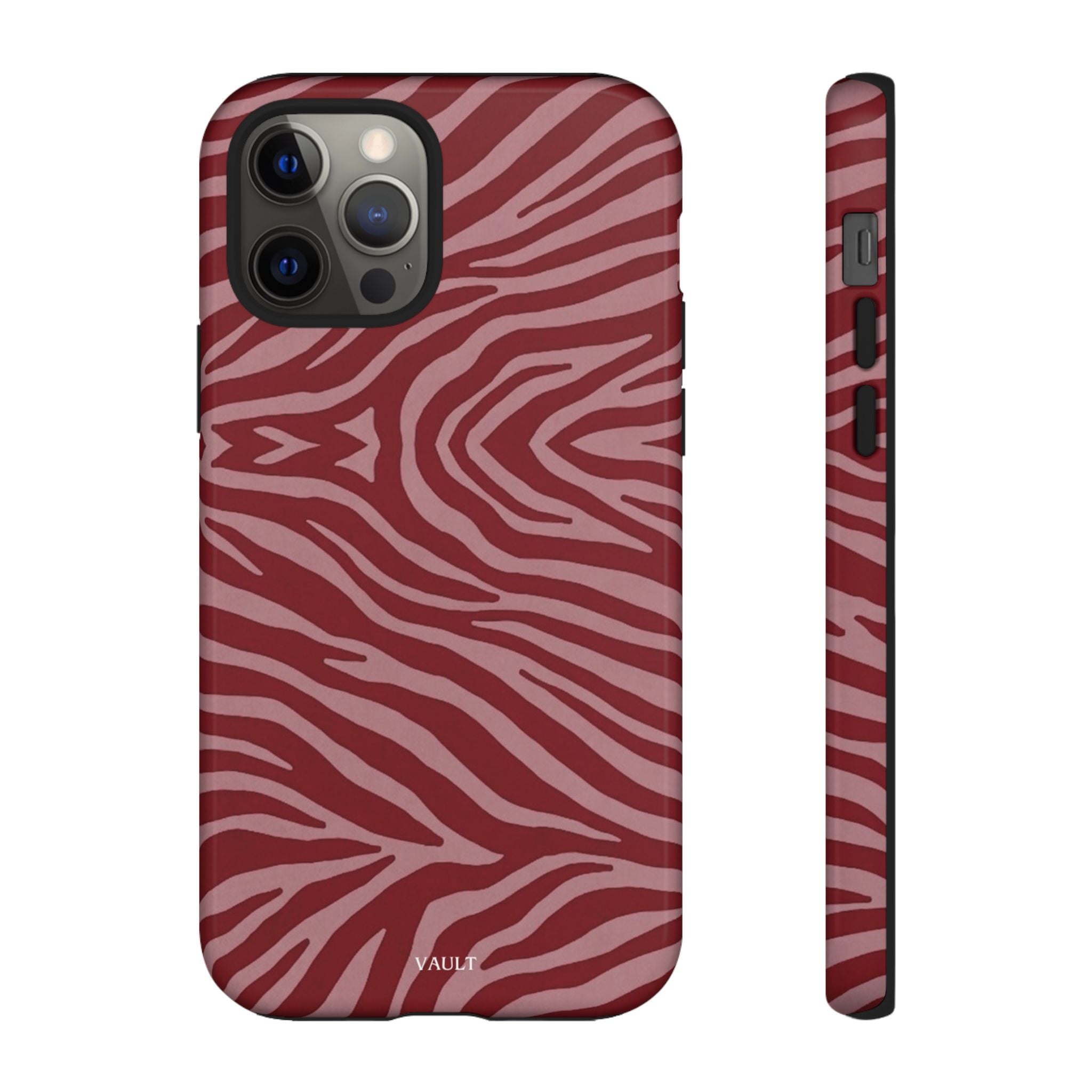 Red Zebra Print Tough Phone Case