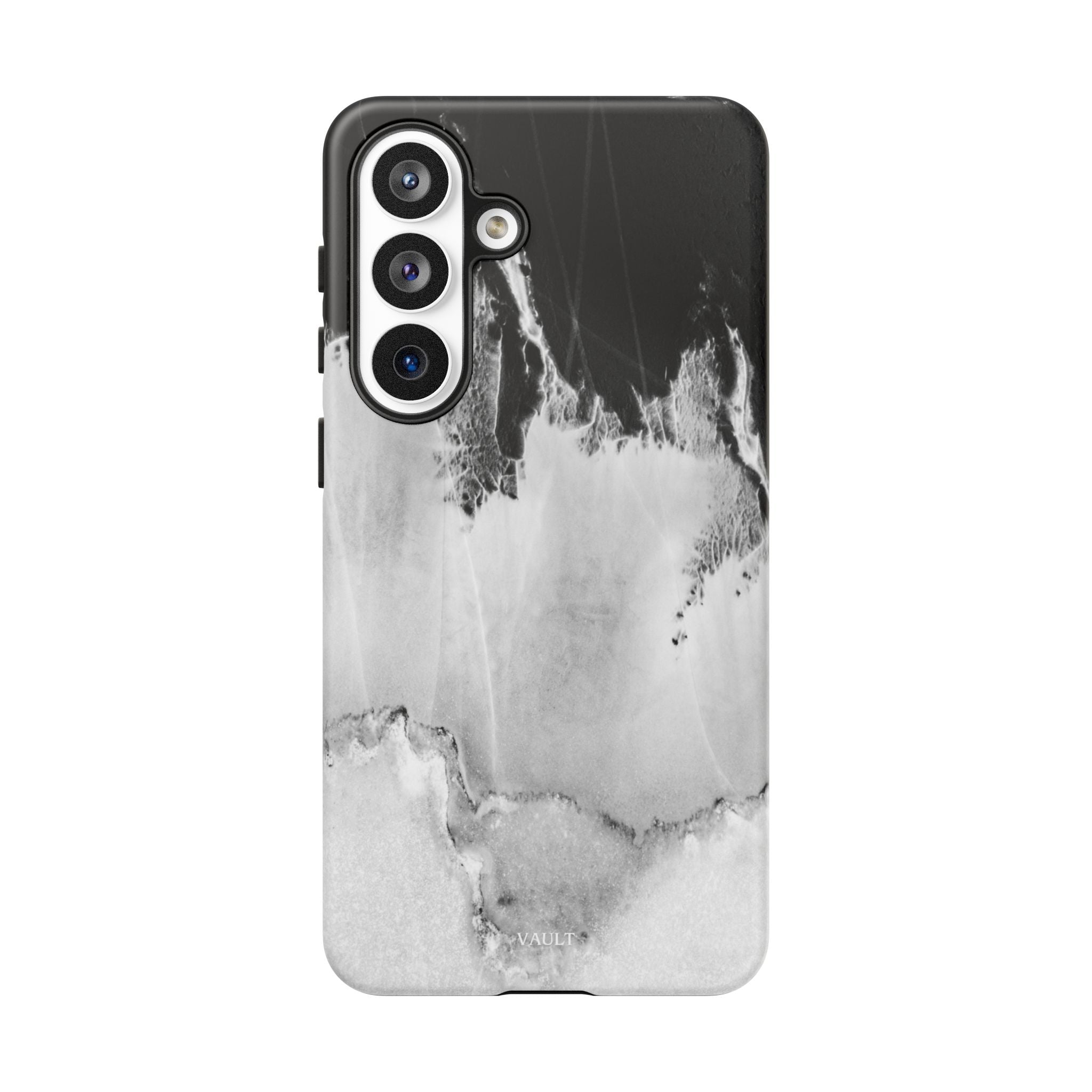 Marble Ink Tough Case — Black & White Abstract Phone Cover