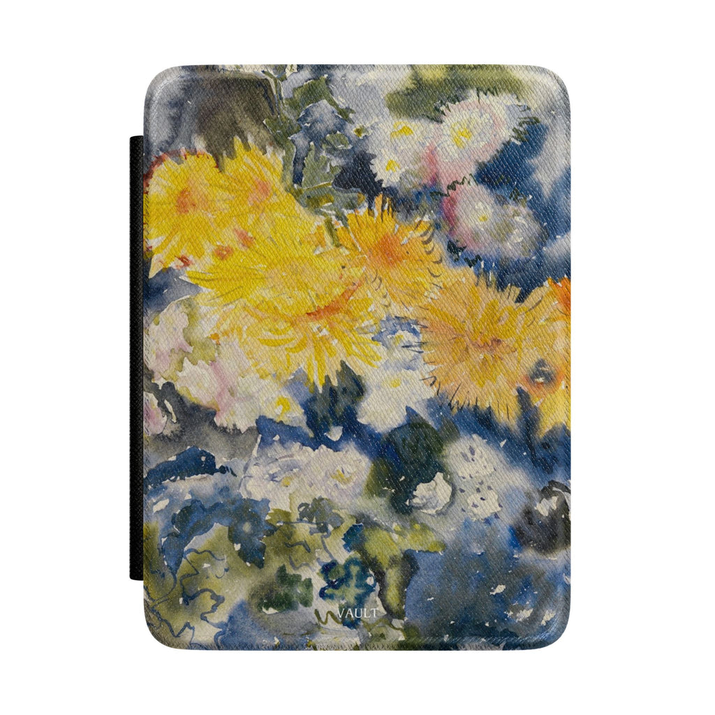 Kindle Case - Watercolor Yellow Floral Protective Cover