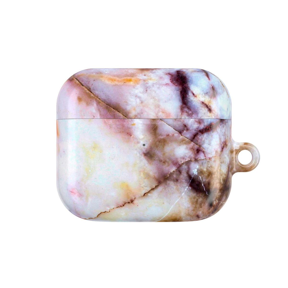 Marble Pink AirPod Case – Pink & Gold Marble Protective AirPods Cover