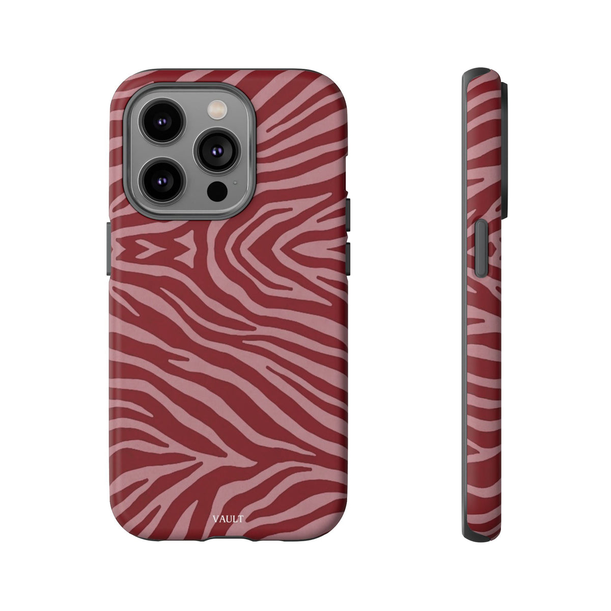 Red Zebra Print Tough Phone Case