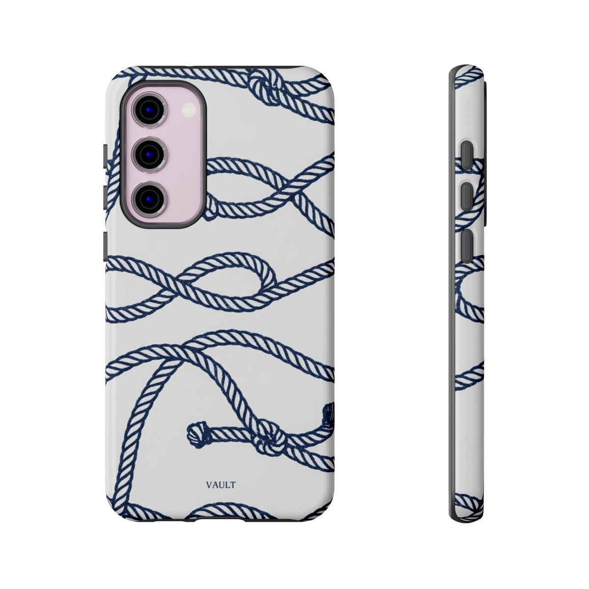 Nautical Rope Tough Case — Protective Phone Cover with Navy Knot Design