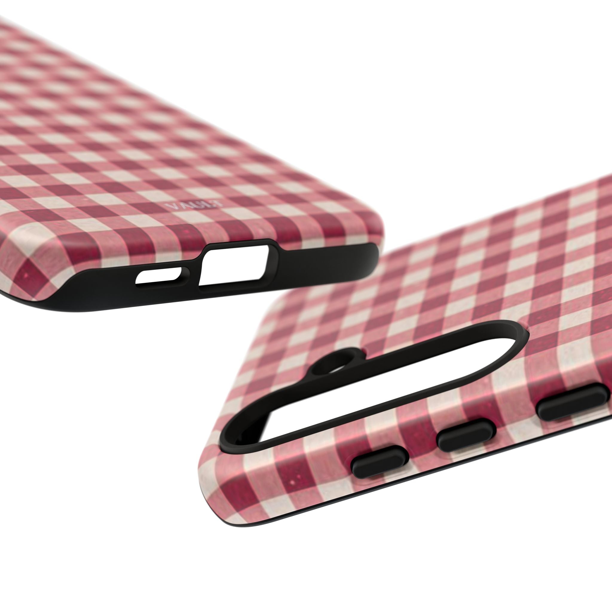 Gingham Phone Case — Red Plaid Tough Case