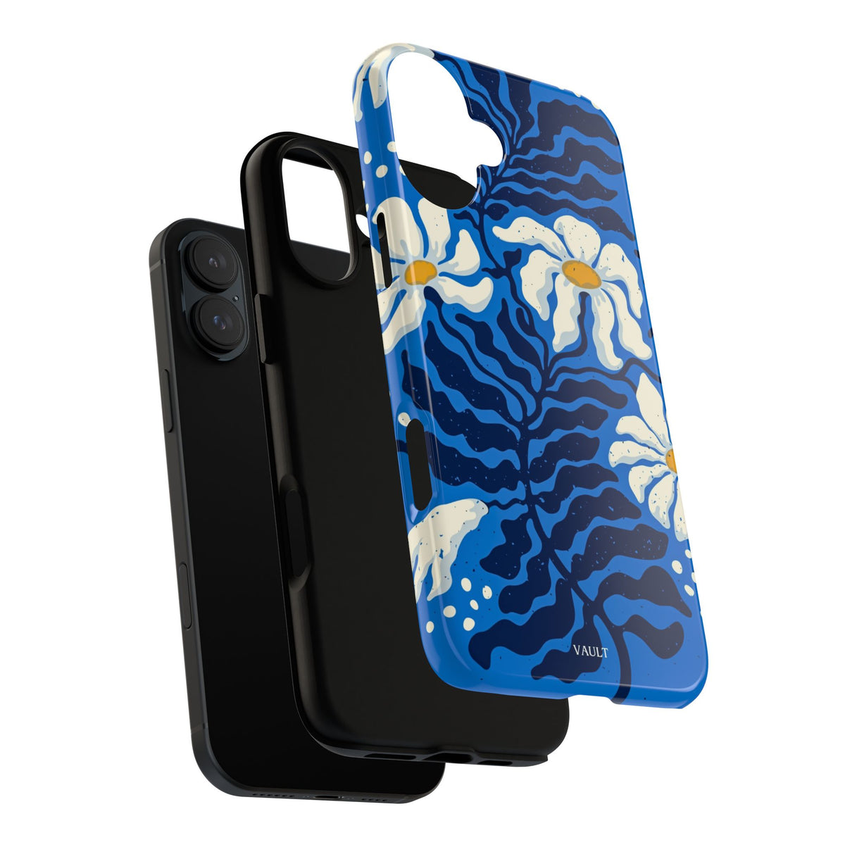 Blue Daisy Tough Phone Case — Floral Protective Phone Cover