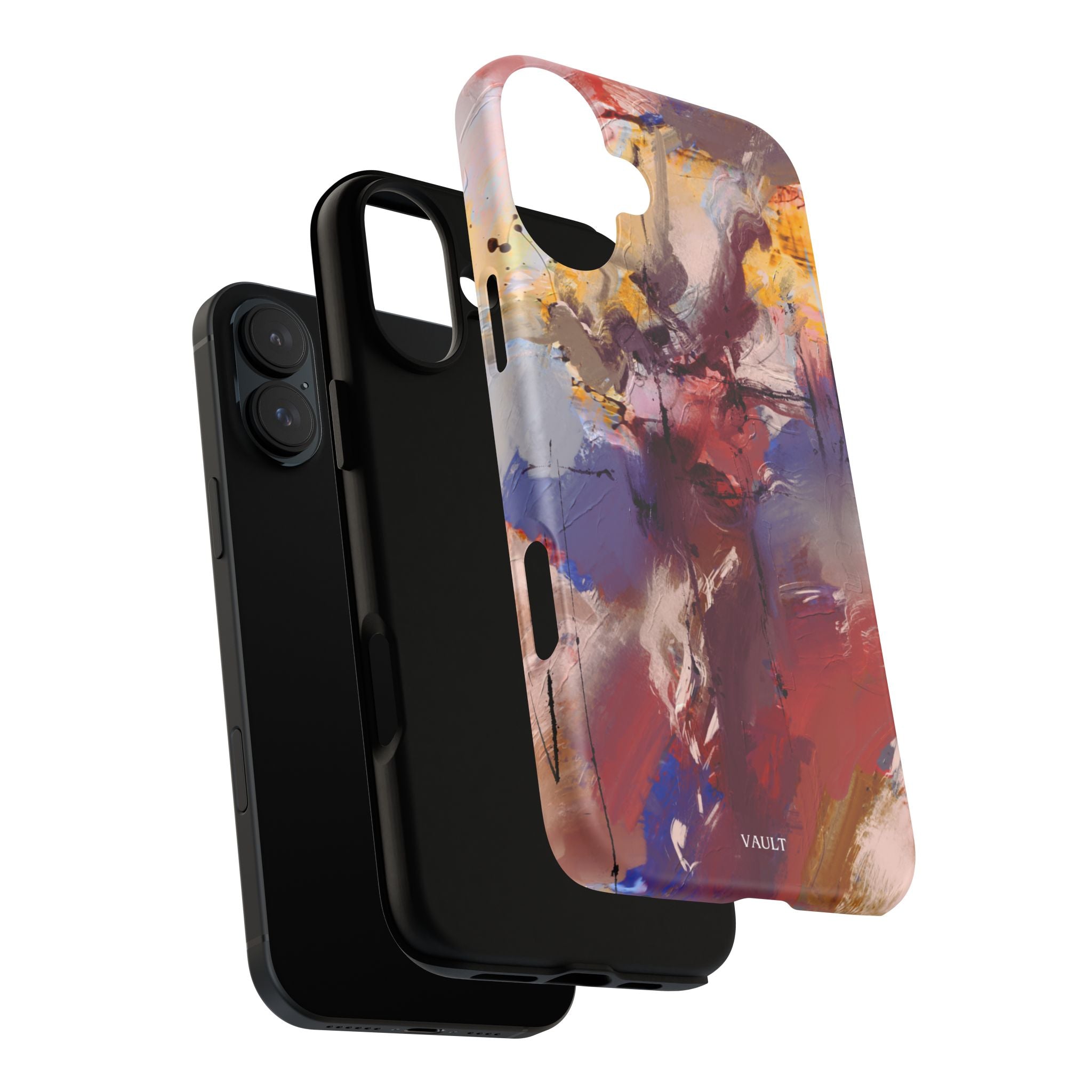 Abstract Brushstroke Tough Phone Case — Colorful Protective iPhone Cover