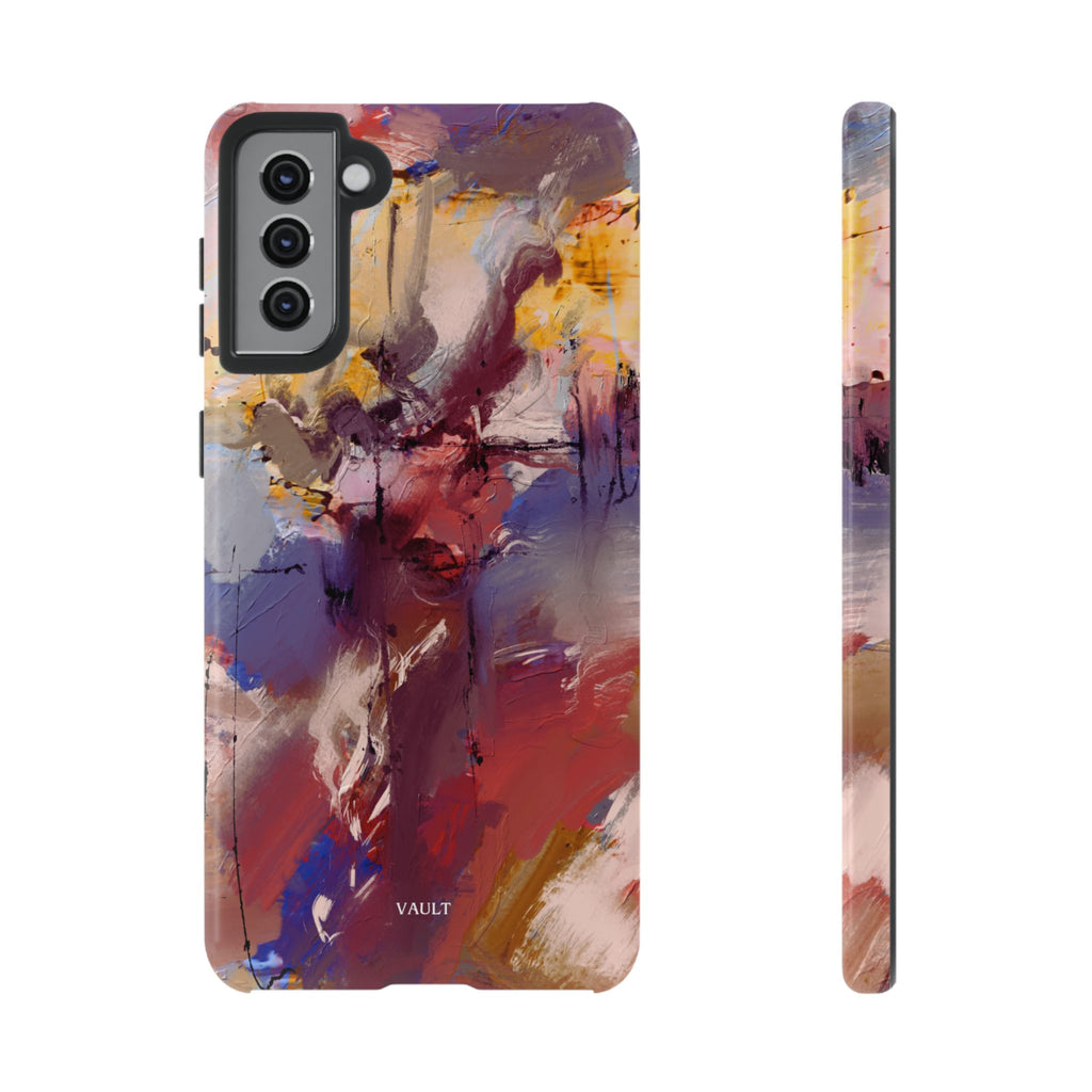 Abstract Brushstroke Tough Phone Case — Colorful Protective iPhone Cover
