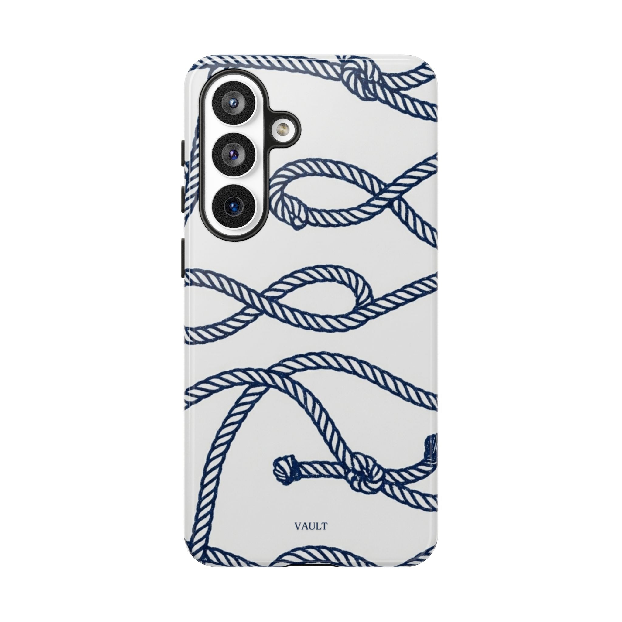 Nautical Rope Tough Case — Protective Phone Cover with Navy Knot Design
