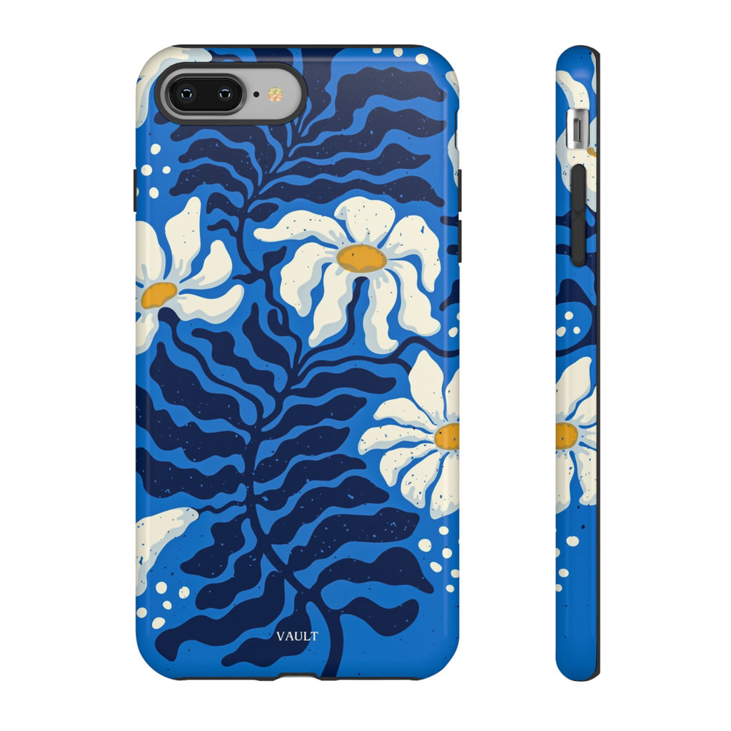 Blue Daisy Tough Phone Case — Floral Protective Phone Cover