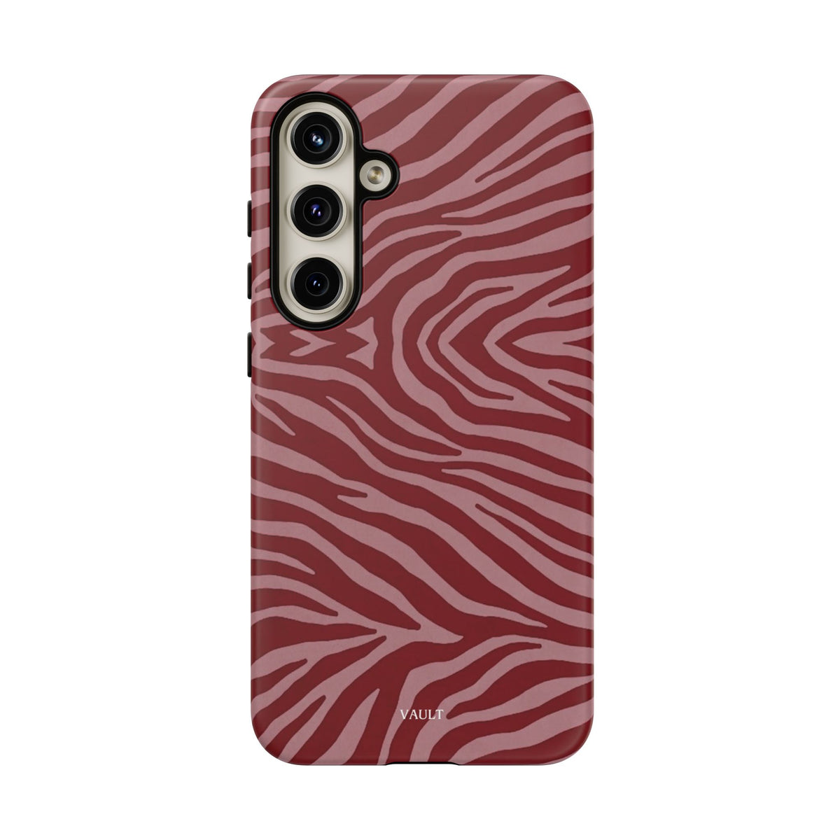 Red Zebra Print Tough Phone Case
