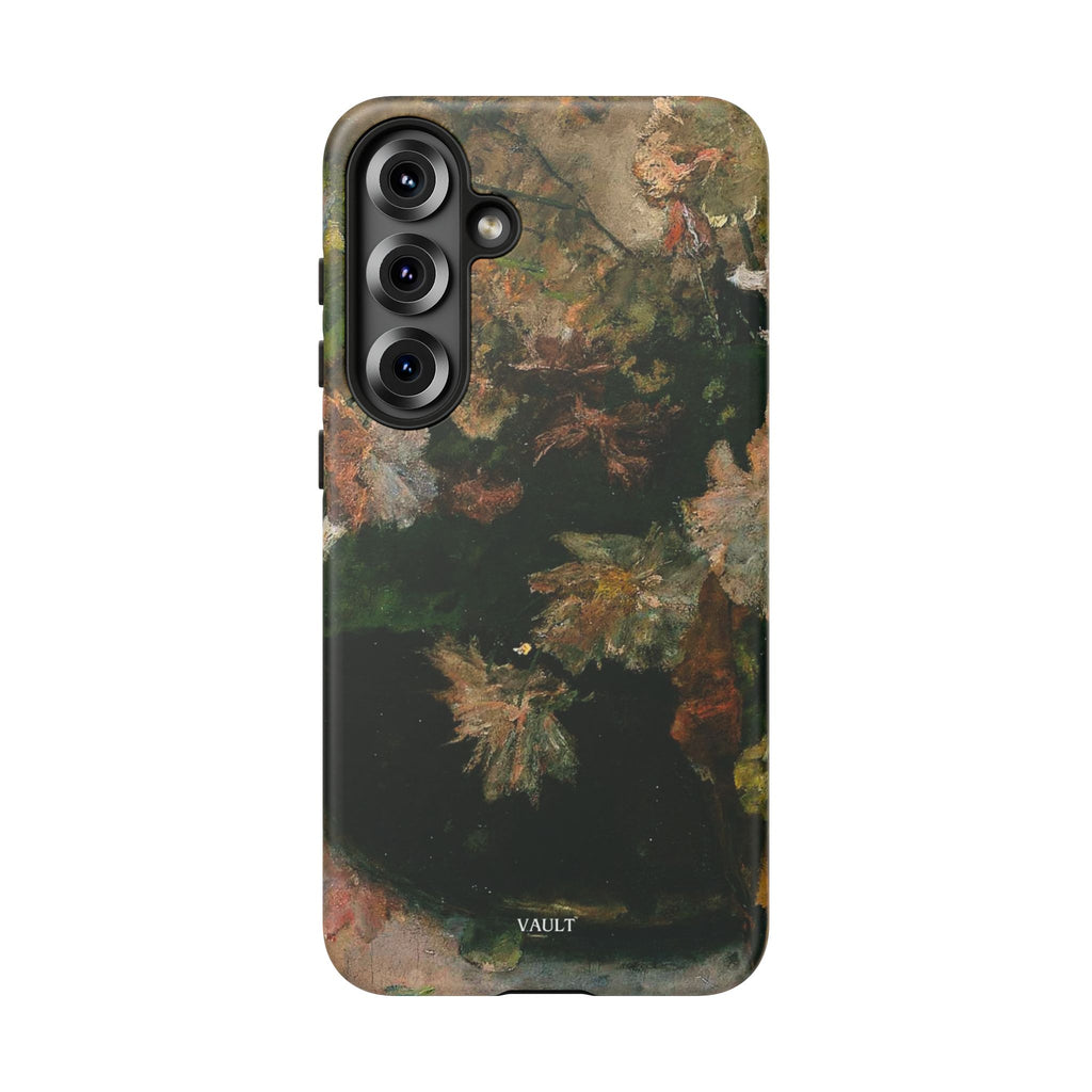 Floral Painterly Tough Phone Case — Vintage Autumn Leaves Phone Cover