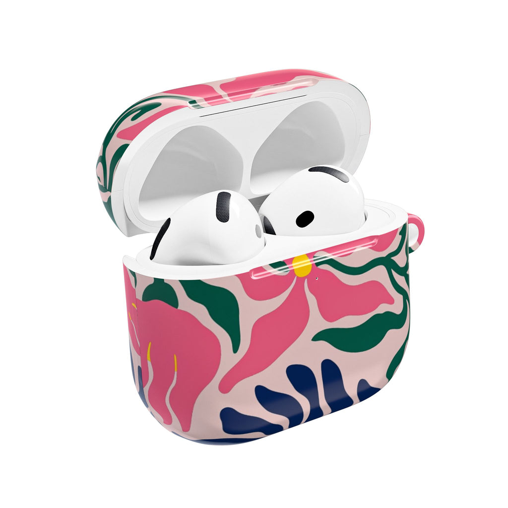 AirPod Case — Pink Floral Swirl Protective Cover