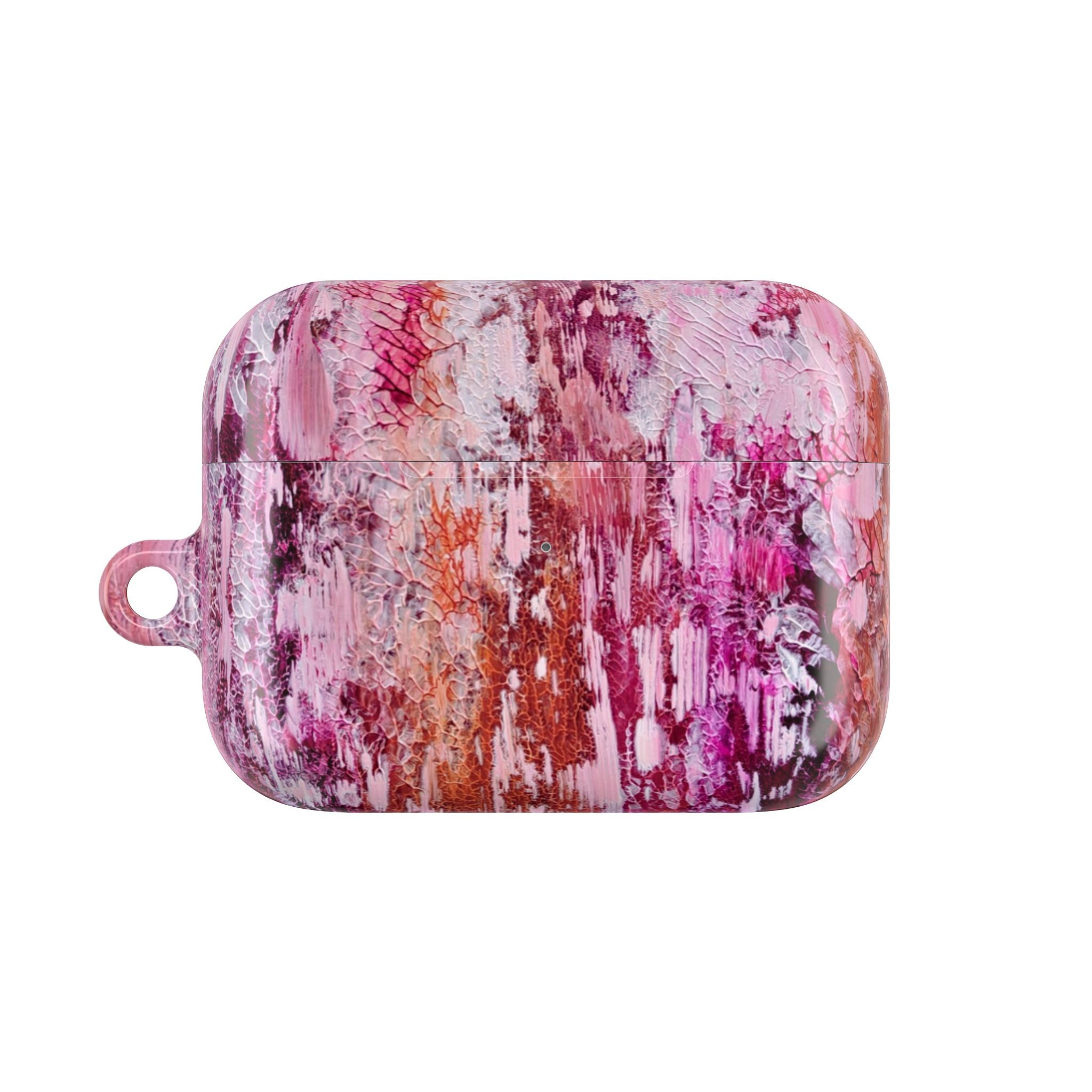 Abstract Pink Marble AirPod Case – Protective Artistic Earbud Cover