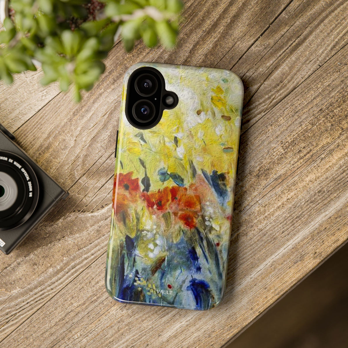 Floral Watercolor Phone Case — Yellow Garden Tough Cases