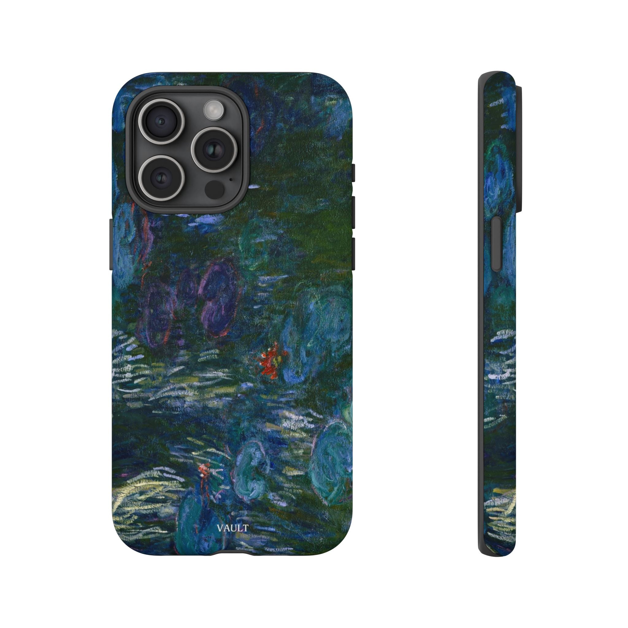 Water Lilies Tough Phone Case — Impressionist Art Protective Cover