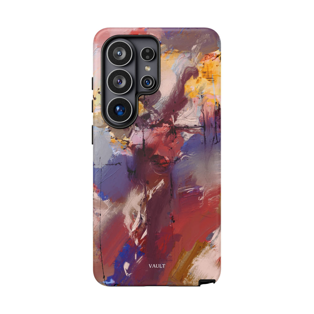 Abstract Brushstroke Tough Phone Case — Colorful Protective iPhone Cover