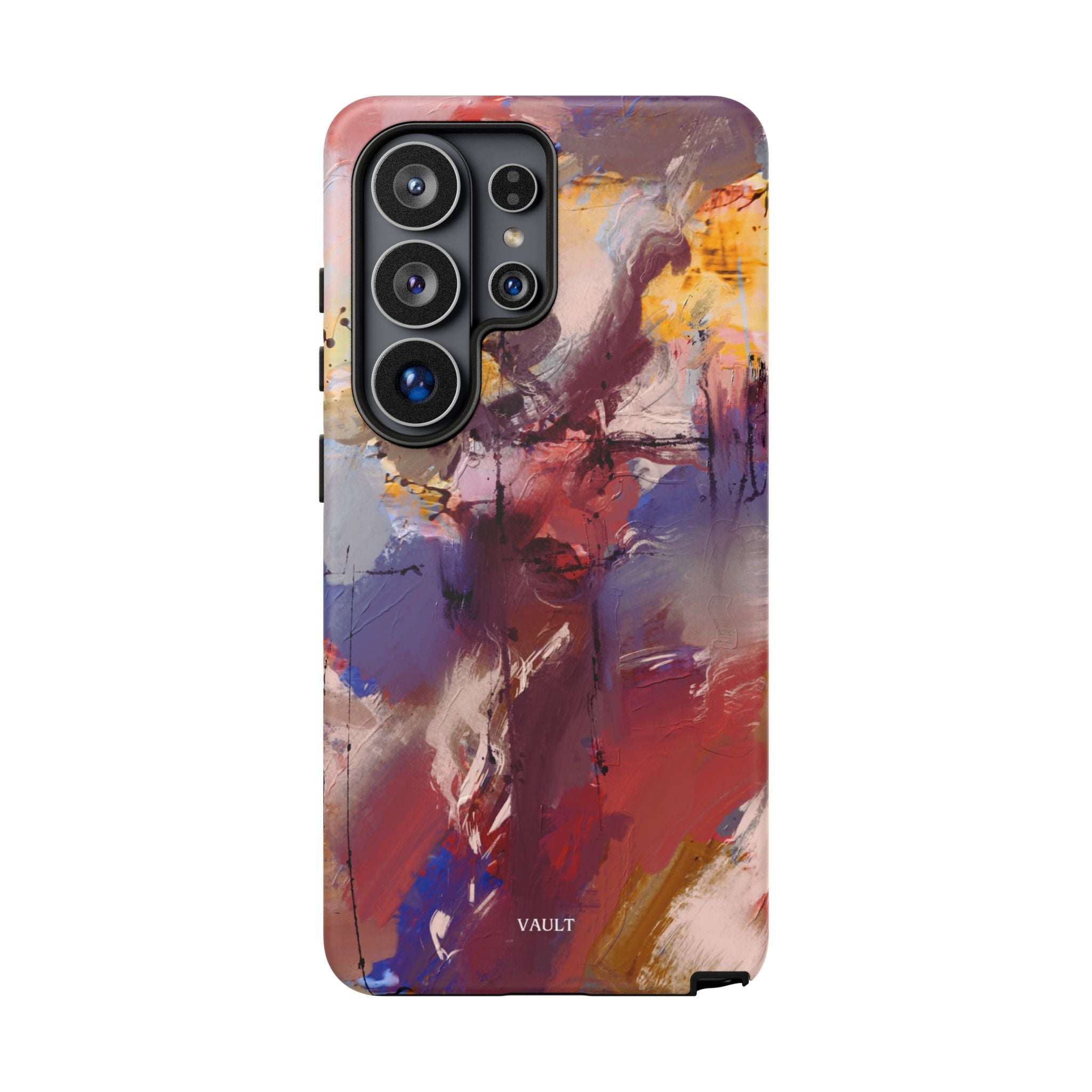 Abstract Brushstroke Tough Phone Case — Colorful Protective iPhone Cover