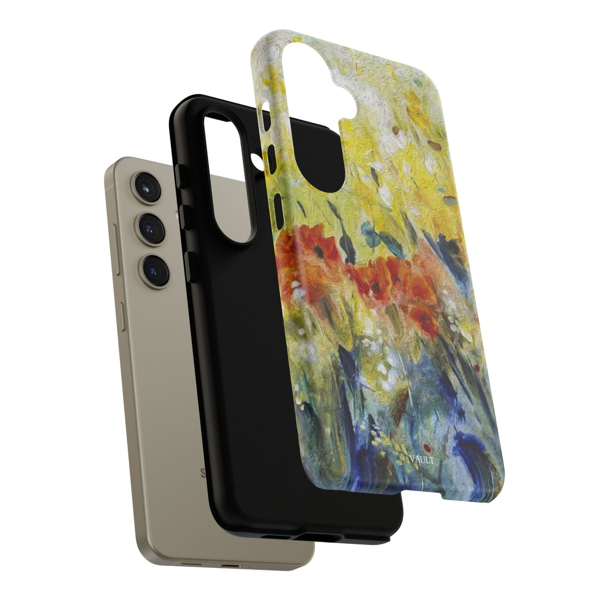 Floral Watercolor Phone Case — Yellow Garden Tough Cases