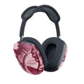 Burgundy Butterfly AirPods Max Ear Cup Covers — Floral Pattern Protective Skins