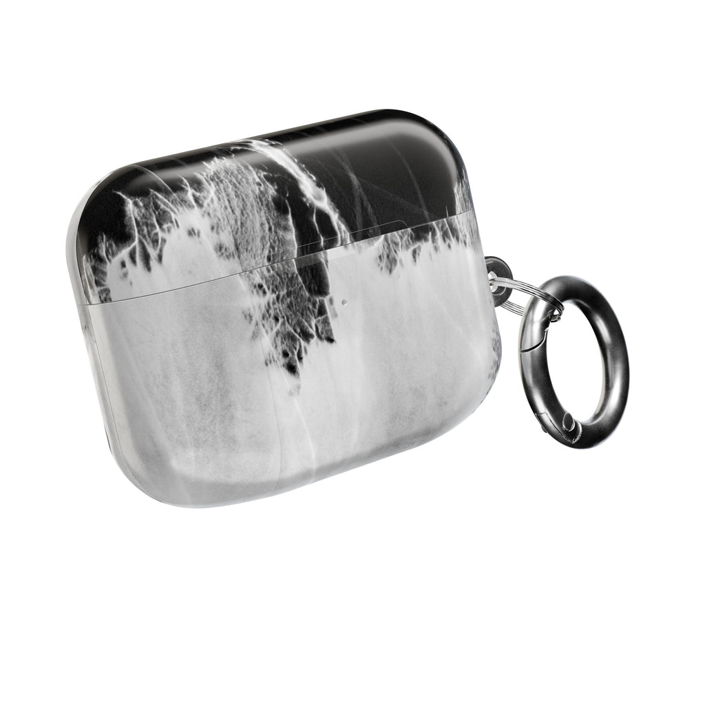 Marble Ink AirPod Case — Black & White Abstract Protective Cover