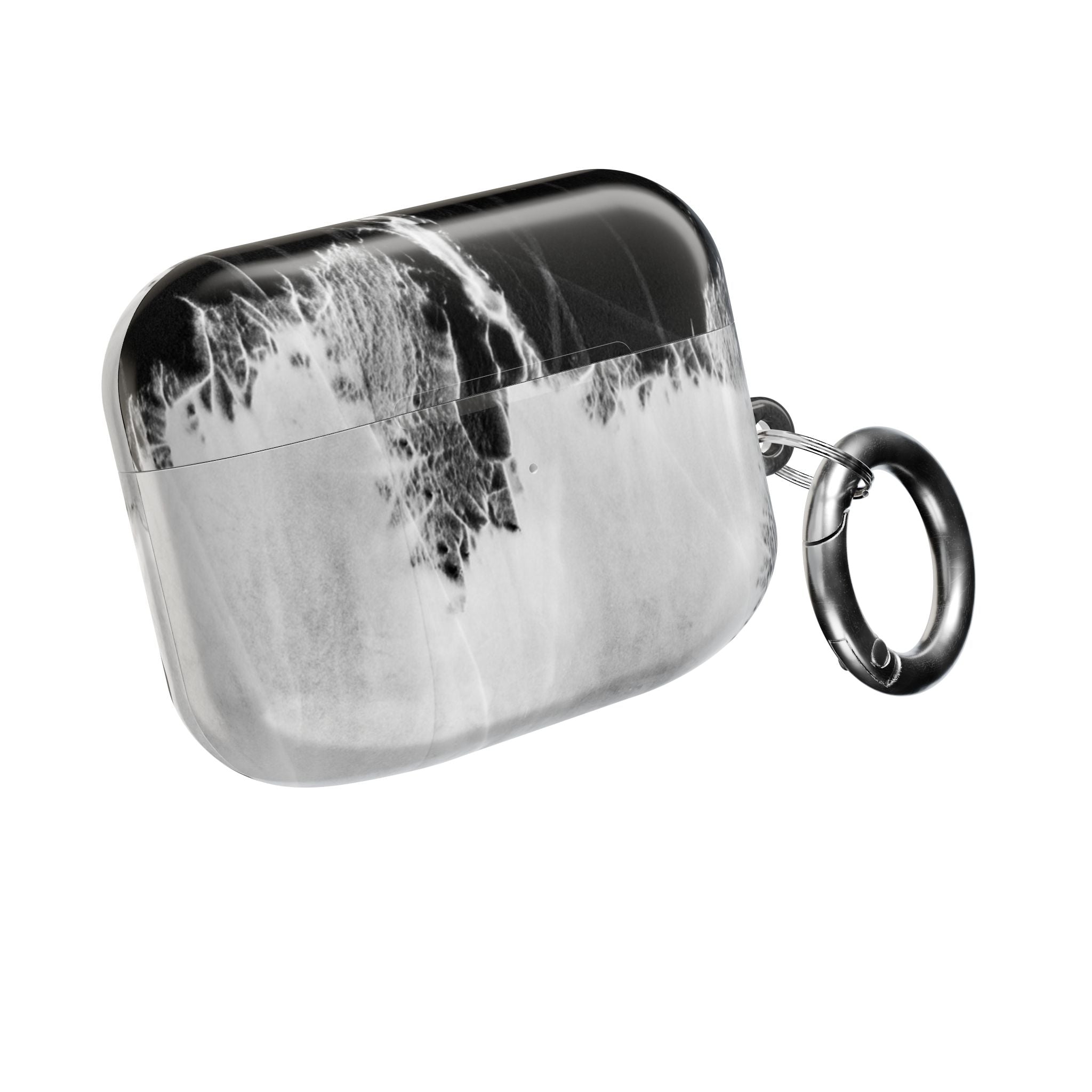 Marble Ink AirPod Case — Black & White Abstract Protective Cover