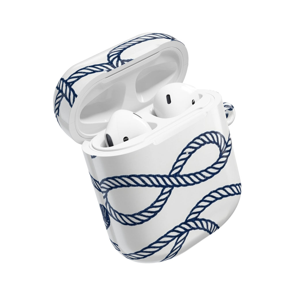 Nautical Rope AirPod Case – Blue Sailor Knot Protective Cover