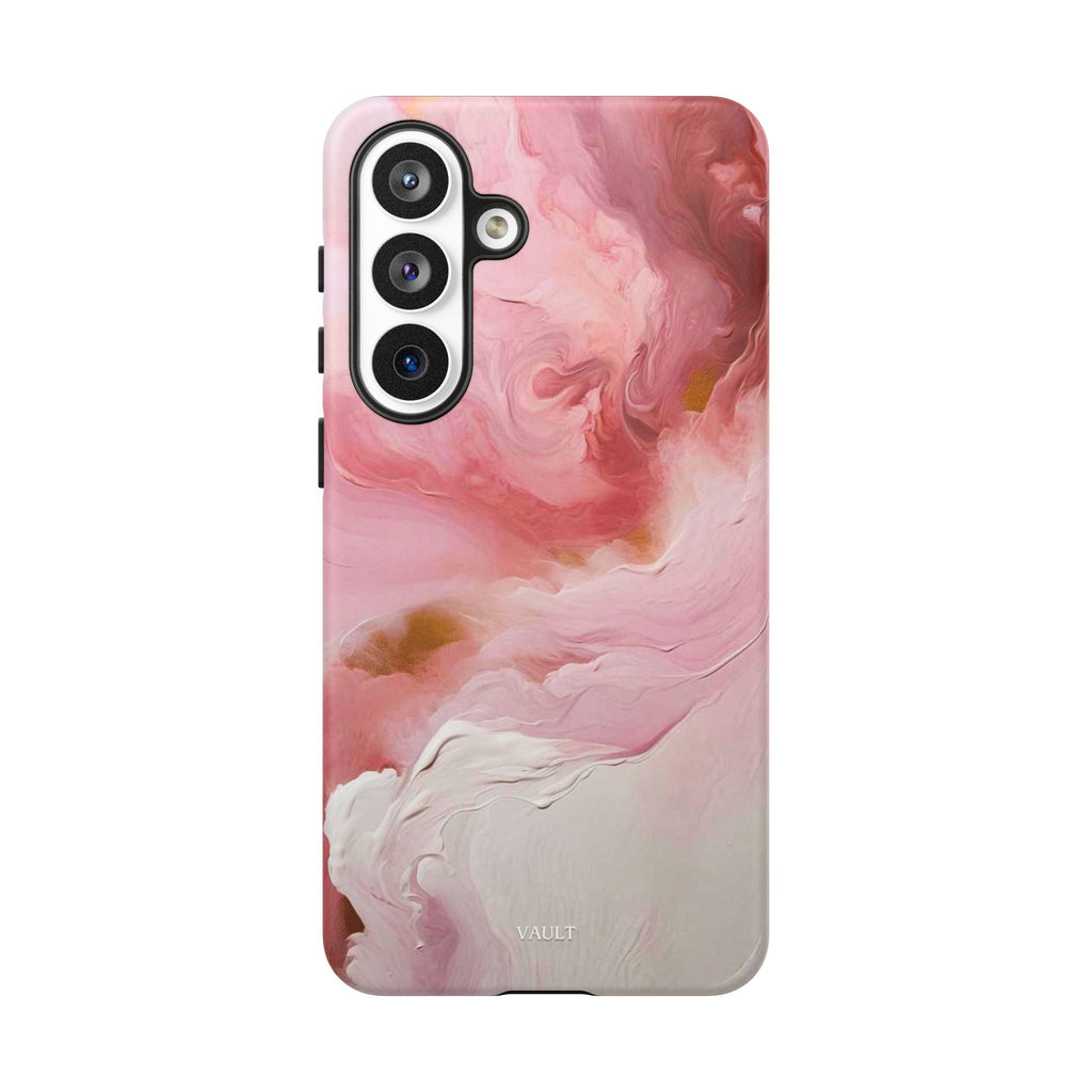 Pink Marble Tough Phone Case — Protective Artistic Phone Cover