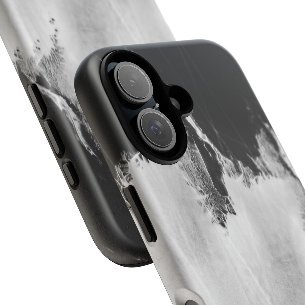 Marble Ink Tough Case — Black & White Abstract Phone Cover