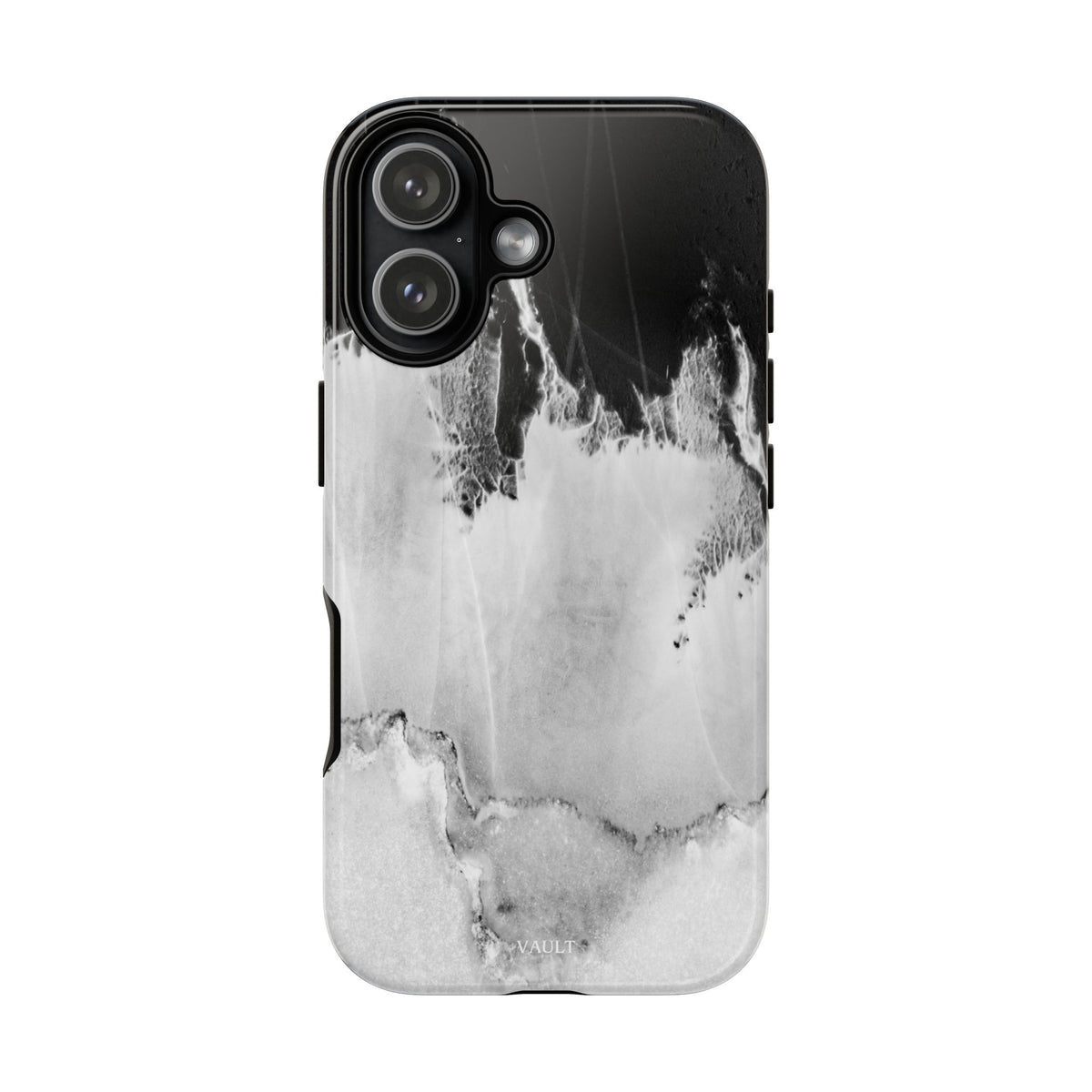 Marble Ink Tough Case — Black & White Abstract Phone Cover