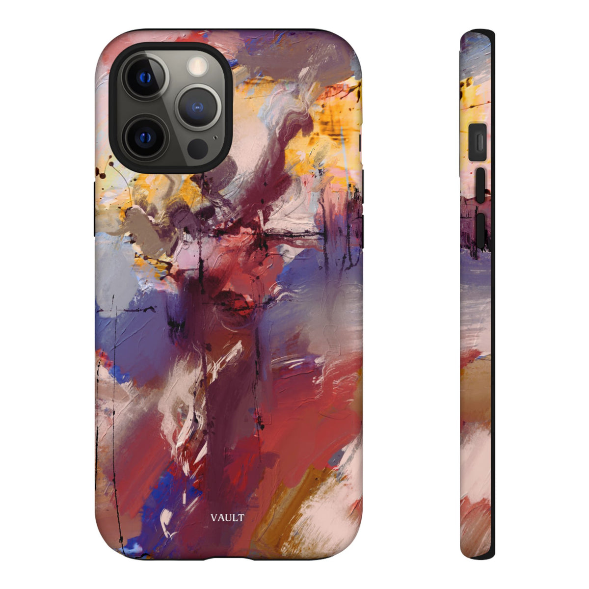 Abstract Brushstroke Tough Phone Case — Colorful Protective iPhone Cover