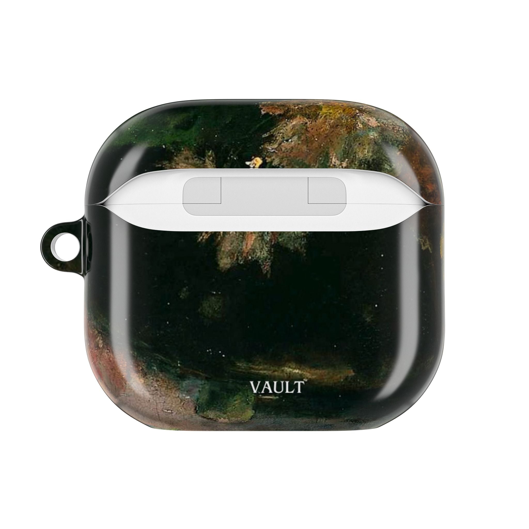 AirPods Case — Dark Green Brown Marble Protective Cover