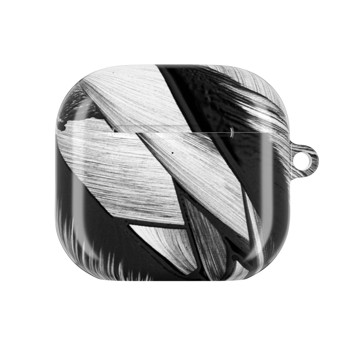 AirPod Case — Monochrome Tropical Leaf Protective Cover